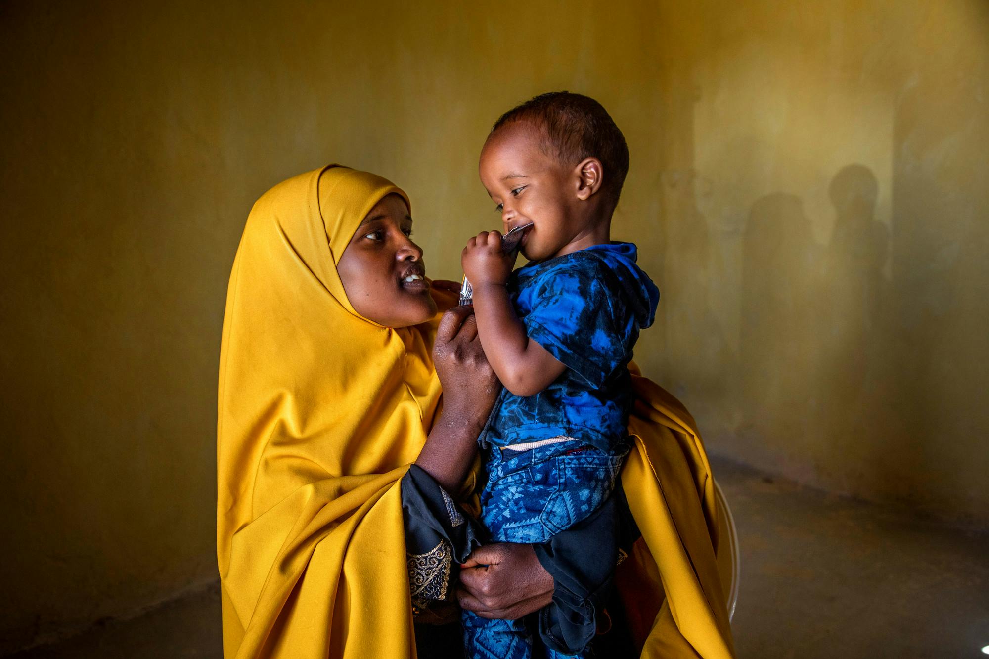 Vrouw en kind uit Somalië