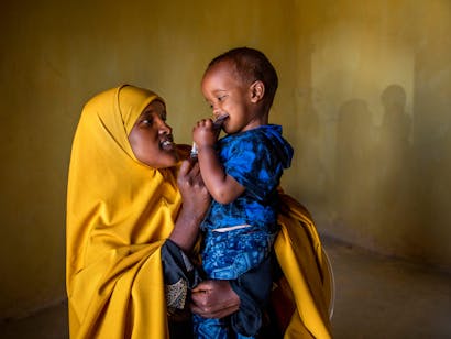 Vrouw en kind uit Somalië