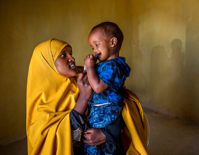 Vrouw en kind uit Somalië