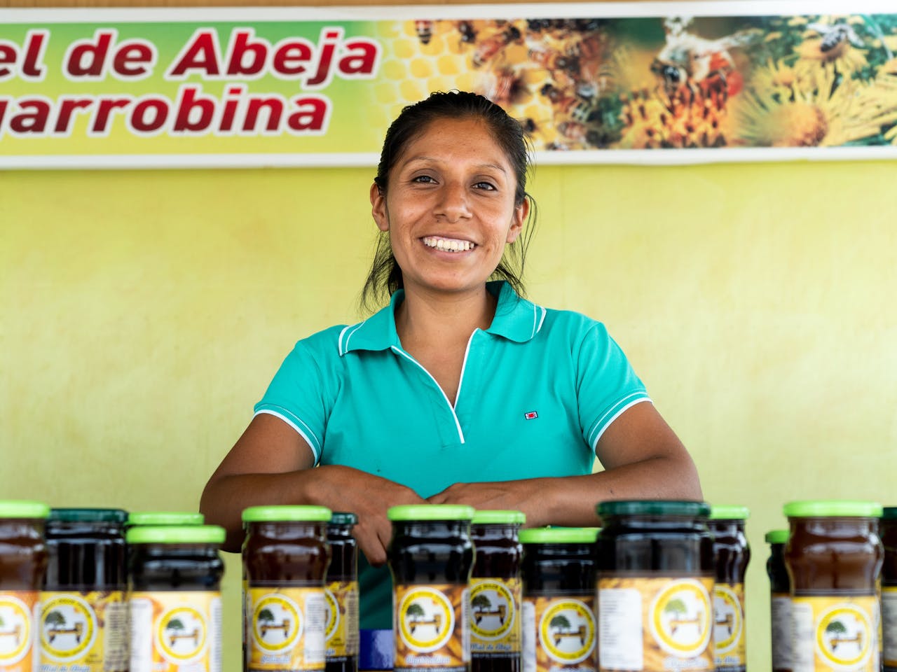 Maria Juli uit Peru is imker bij haar honing